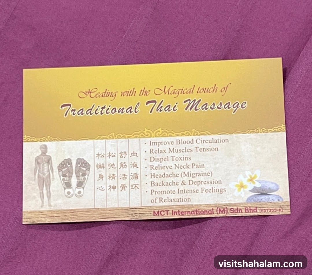 Traditional Thai Massage Flyer
