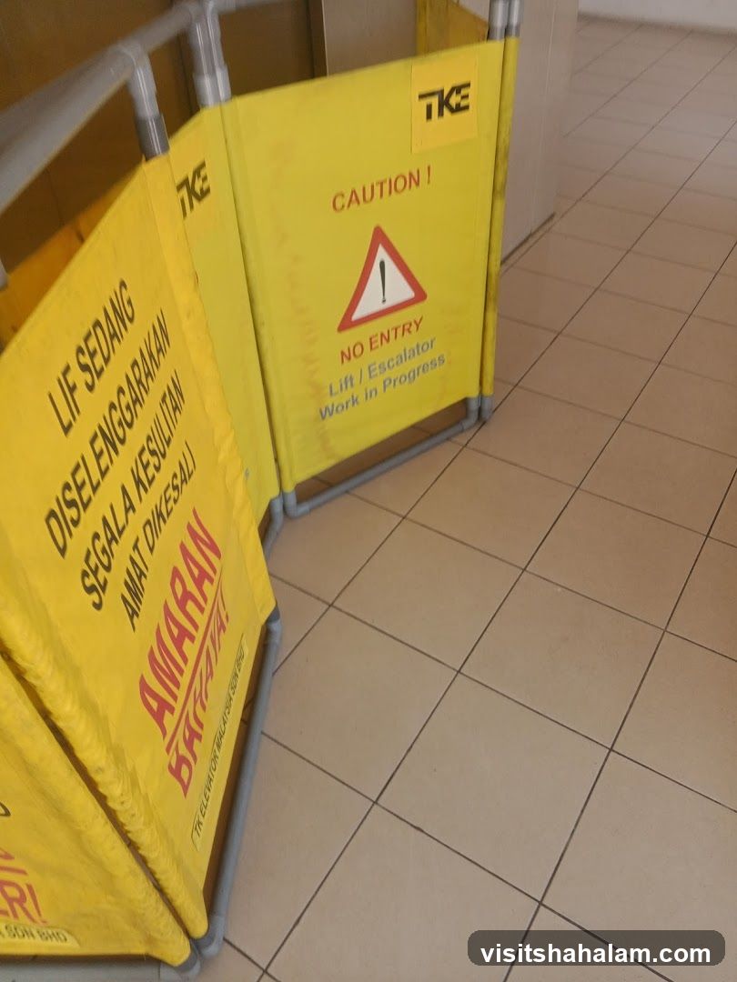 Caution signs