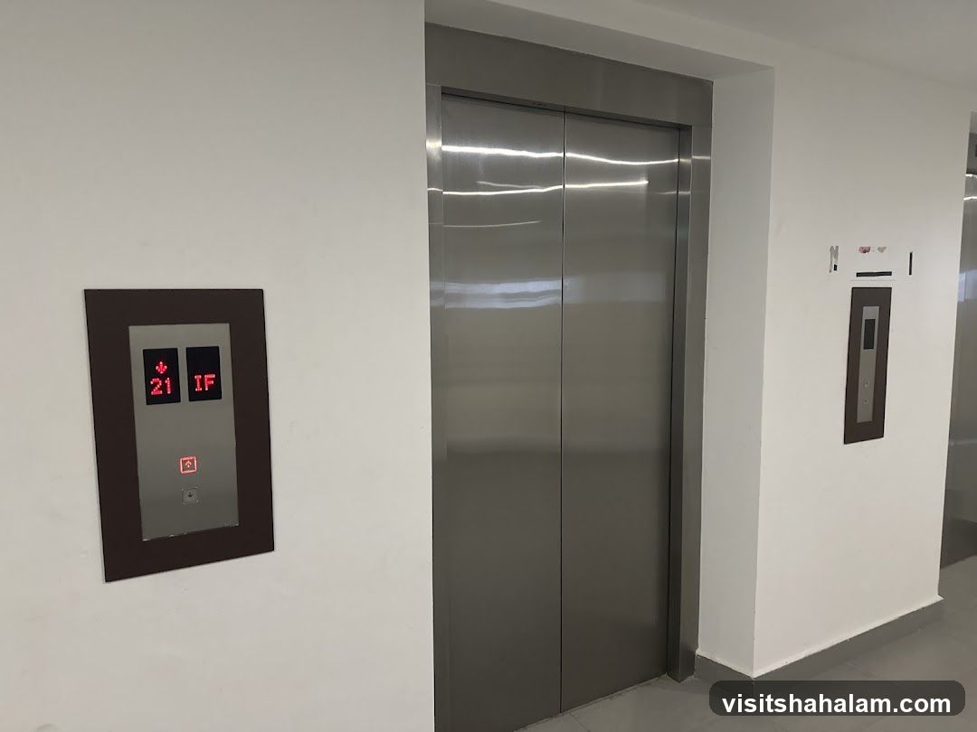 Elevator Doors and Control Panel