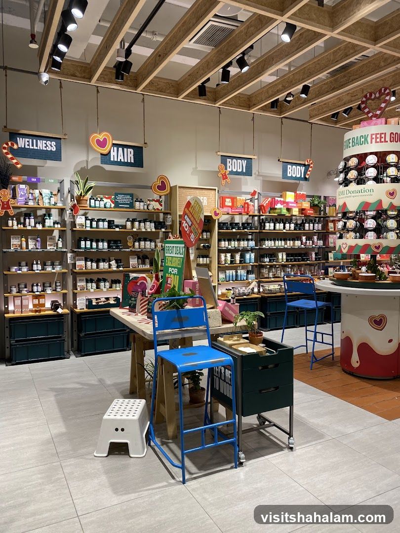 Store Interior with Product Displays