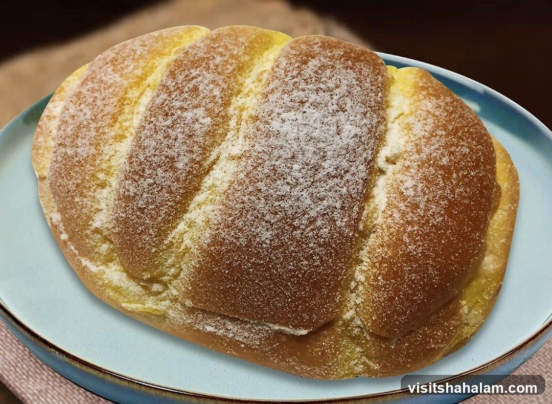 Sweet Bread with Powdered Sugar