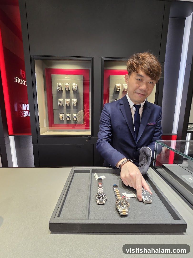 Watch Salesperson Showing Timepieces