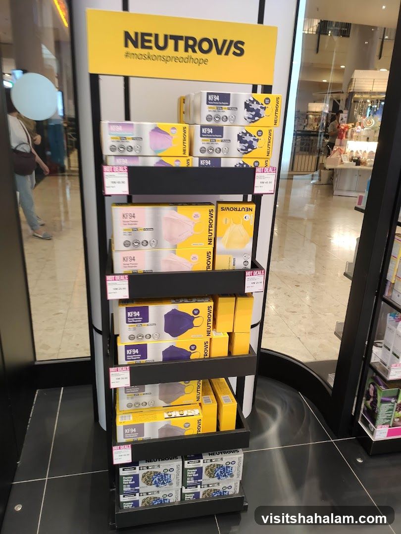 Neutrovis Face Masks Display