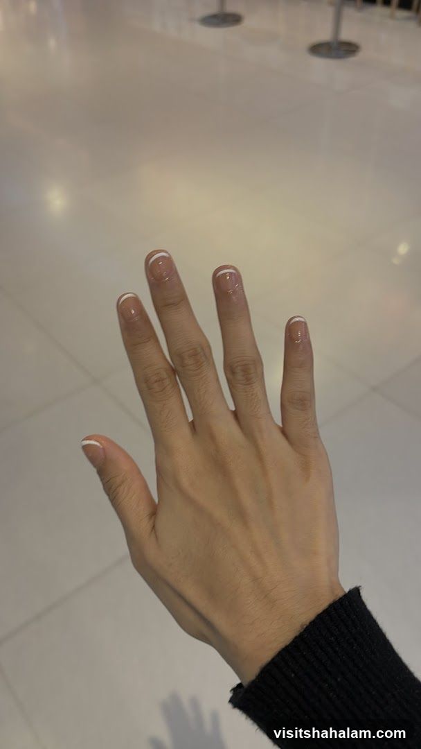 Hand with French Manicure
