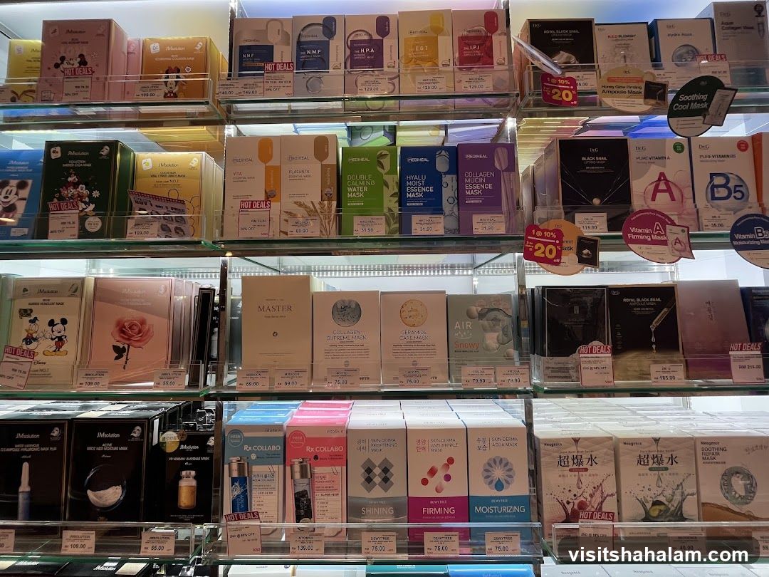 Skincare Products Display