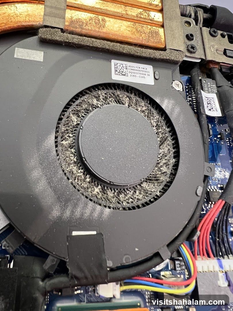 Dusty Laptop Fan