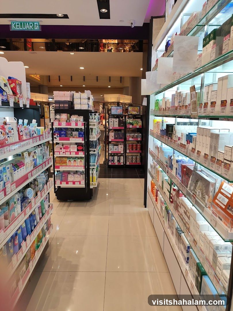 Cosmetics and Skincare Aisles