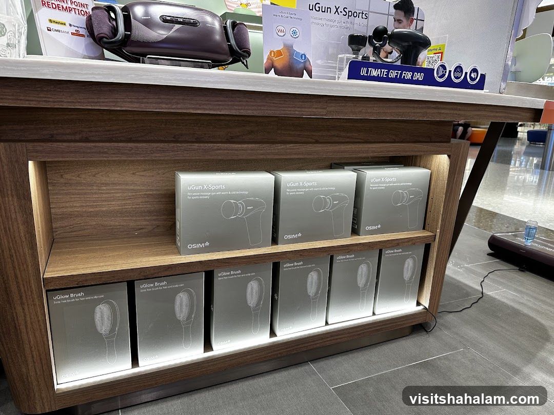 OSIM Massage and Hair Care Products Display