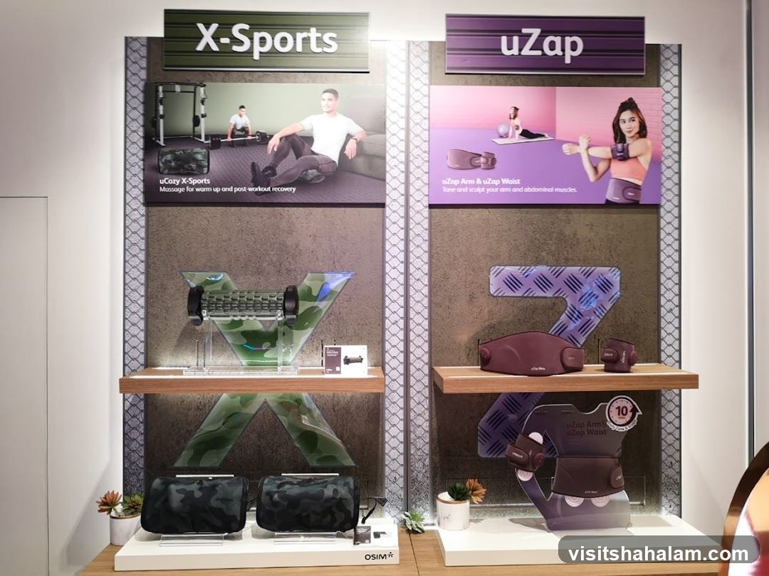 Fitness and Massage Products Display