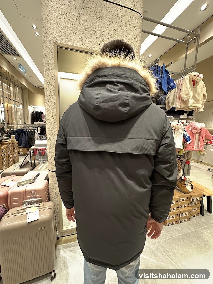 Man wearing a dark winter coat