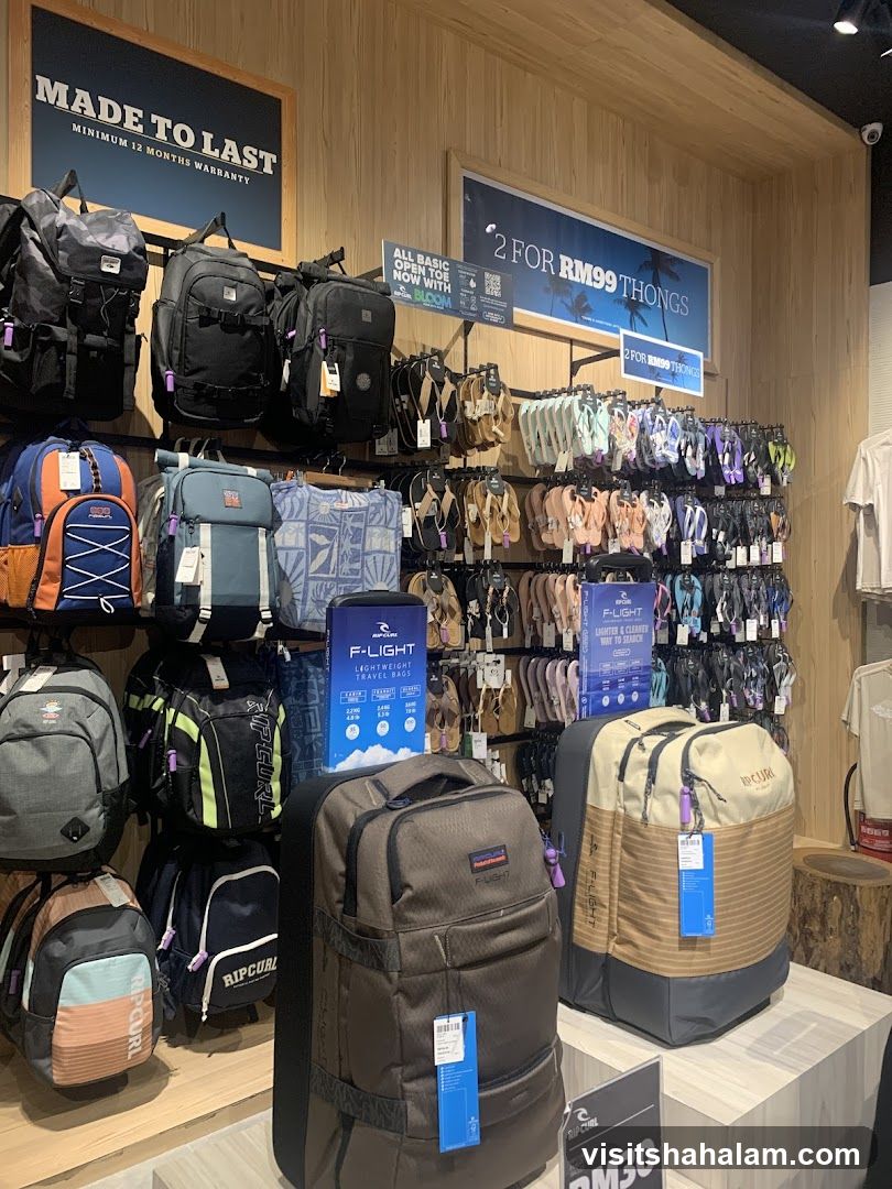 Backpacks and Flip-Flops Display