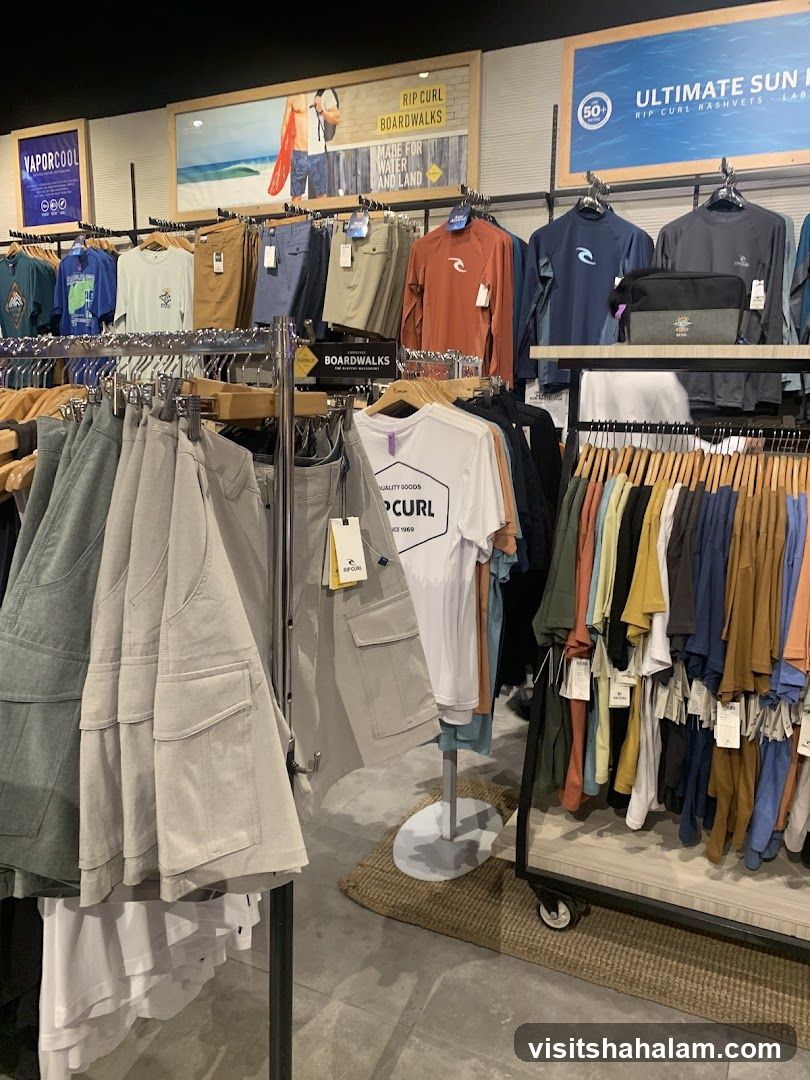 Rip Curl Clothing Store Interior