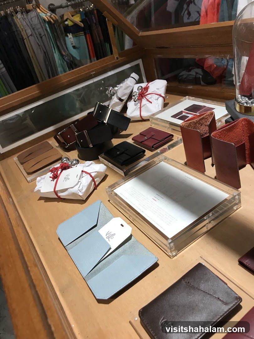 Leather Goods Display
