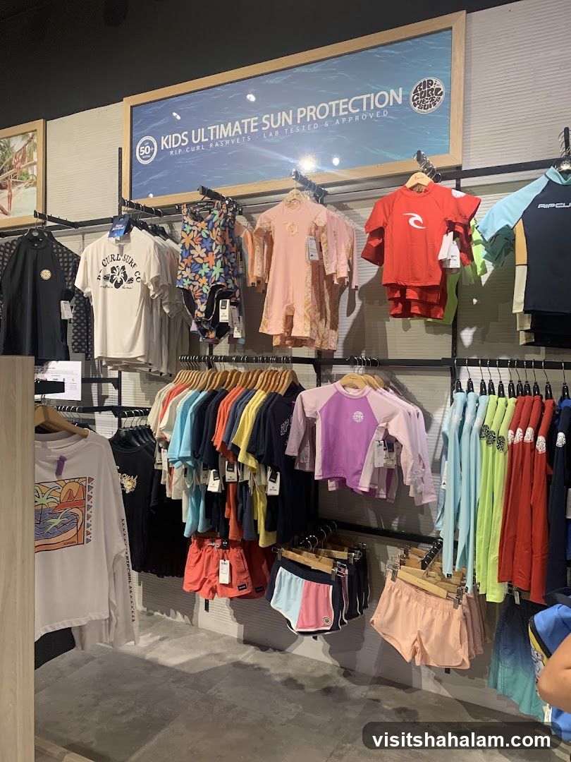 Kids Sun Protection Clothing Display