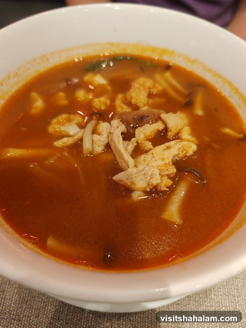 Spicy Soup with Chicken and Vegetables