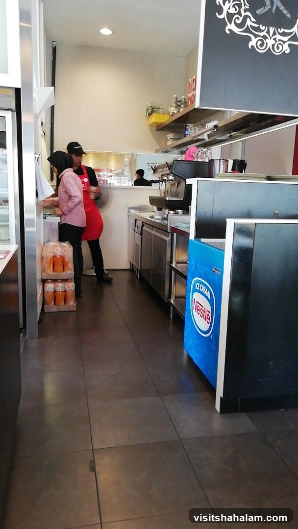 Cafe Interior with Staff