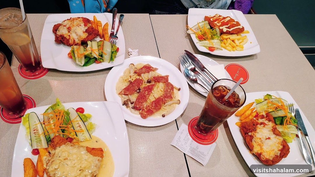 Diners enjoying a meal