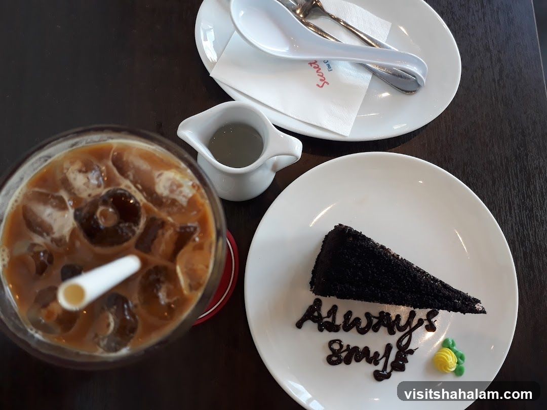 Iced Coffee and Chocolate Cake