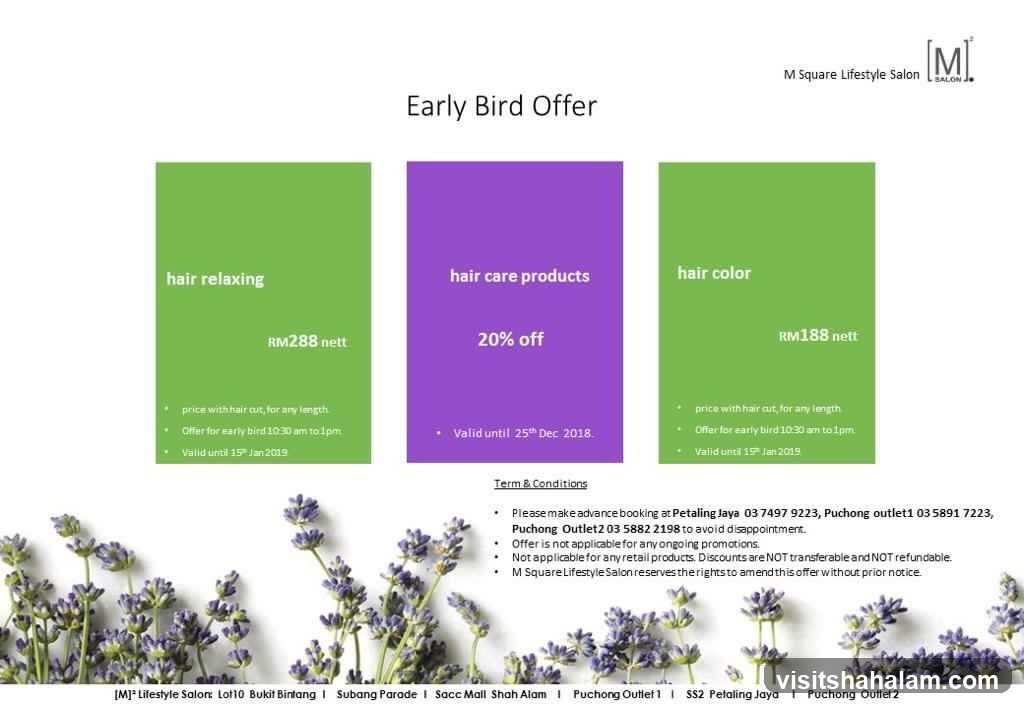 Early Bird Offer