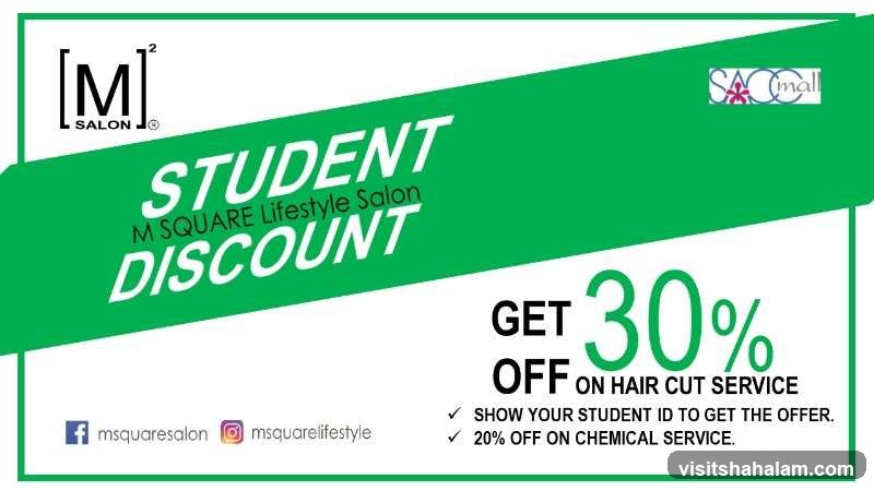 M SQUARE Lifestyle Salon Student Discount