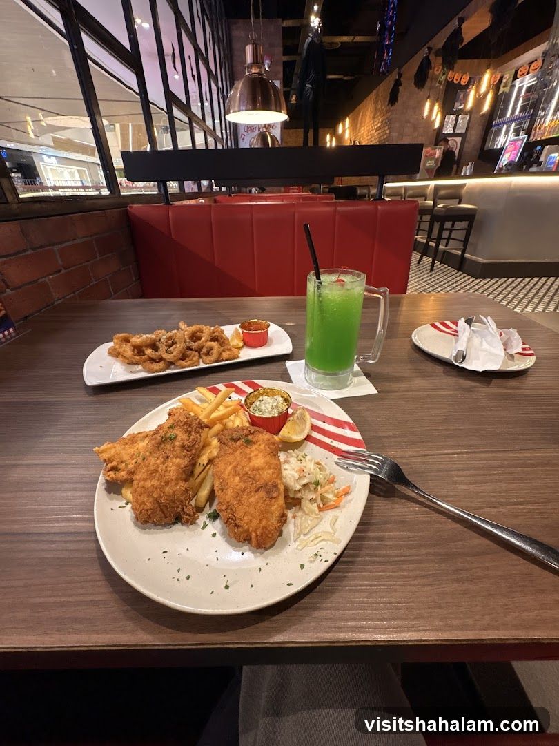 Diners enjoying a meal