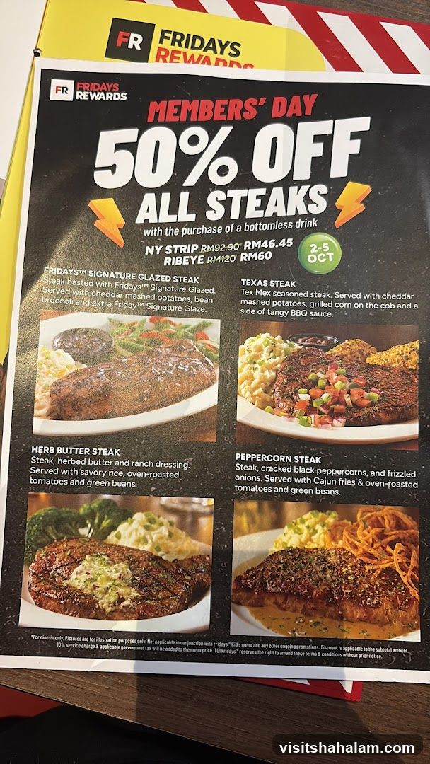 Members' Day 50% Off All Steaks