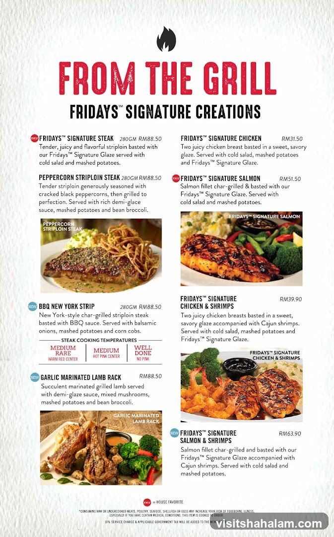 FRIDAYS™ SIGNATURE CREATIONS