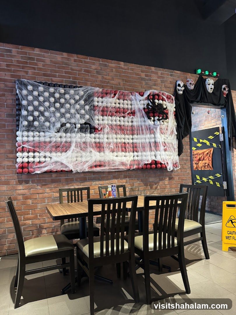 Halloween Decorations in Restaurant