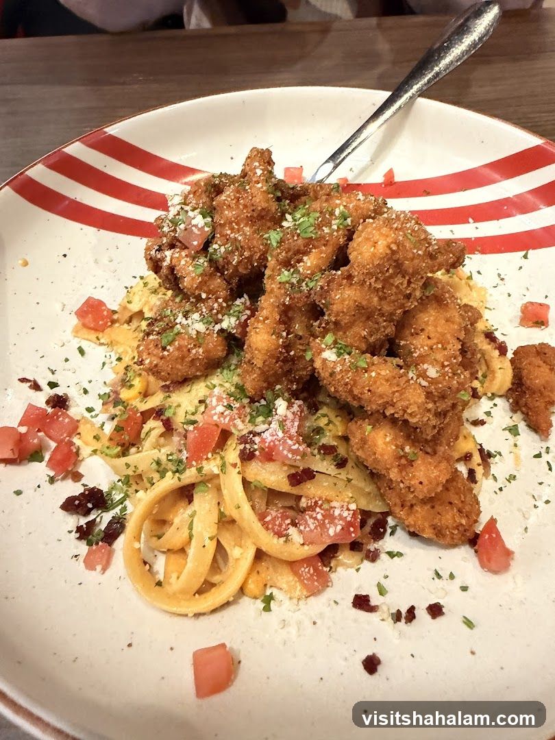 Fried Chicken Pasta