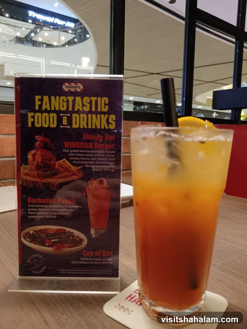 Fangtastic Food & Drinks Menu