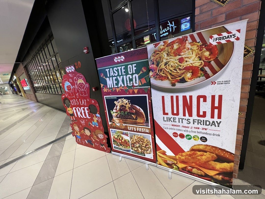 TGI Fridays promotional banners