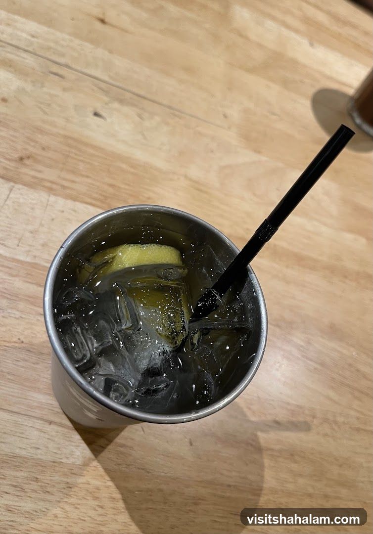 Drink with Lemon and Ice