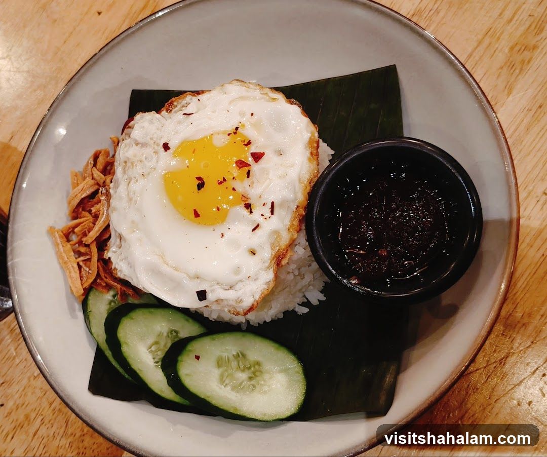 Nasi Lemak with Fried Egg