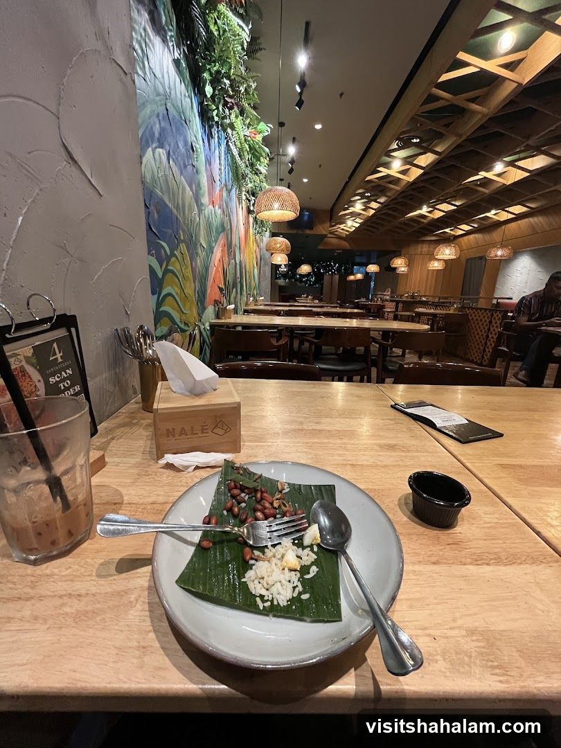 Restaurant Interior with Tropical Mural