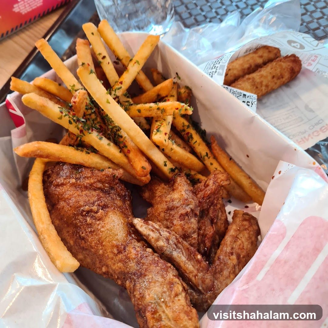 Fried Chicken and Fries