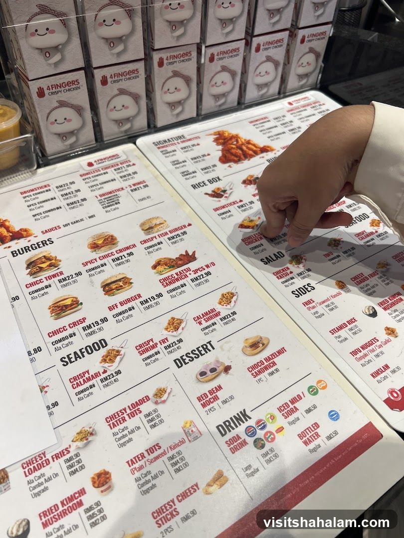 4 Fingers Crispy Chicken Menu