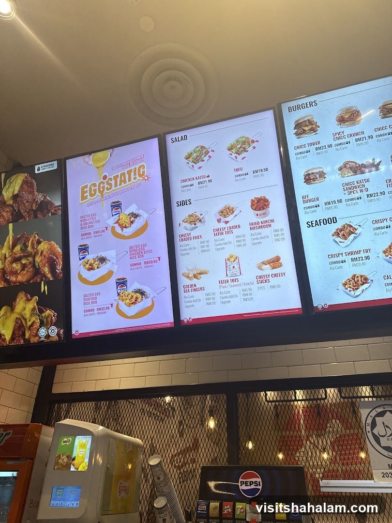 Fast Food Menu