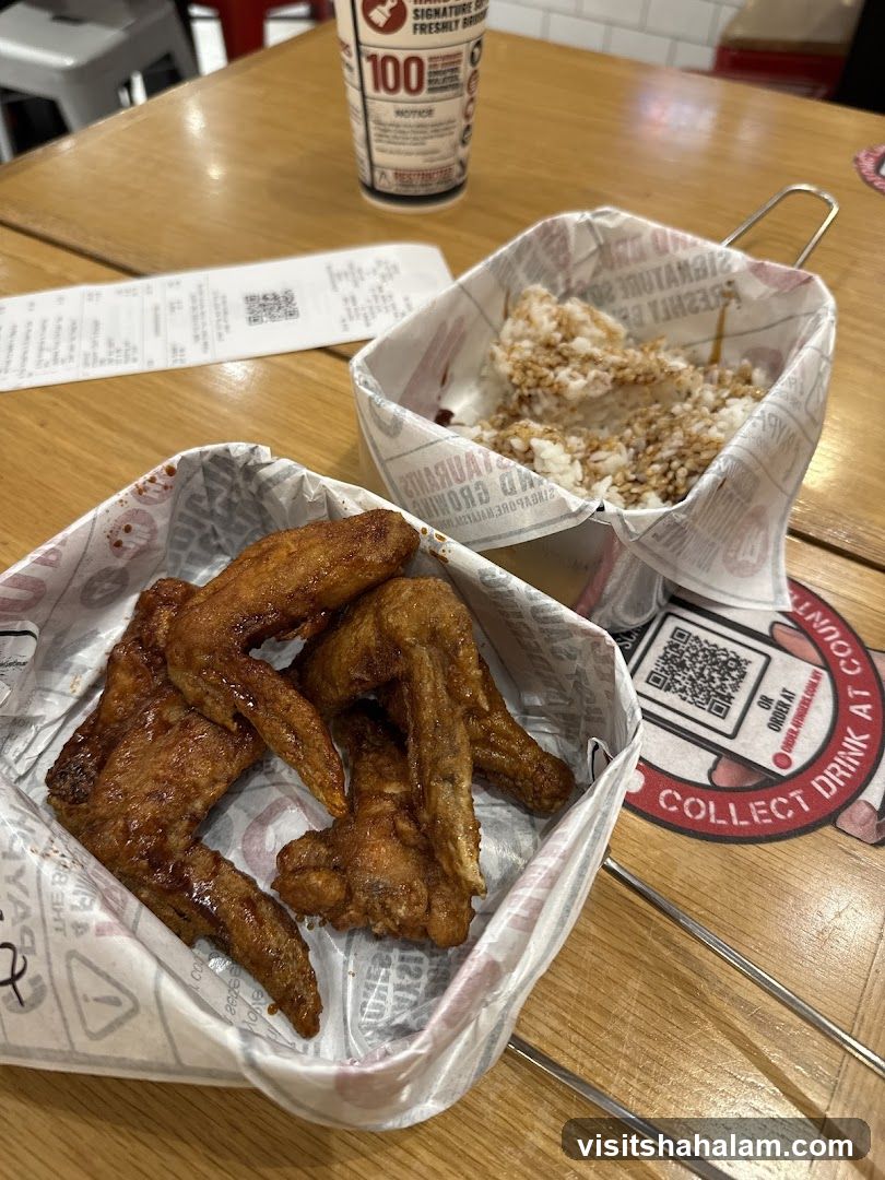 Chicken Wings and Rice