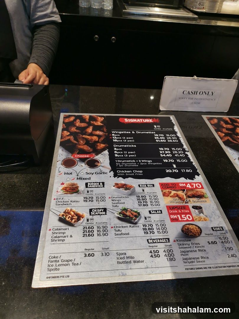 4FINGERS Menu