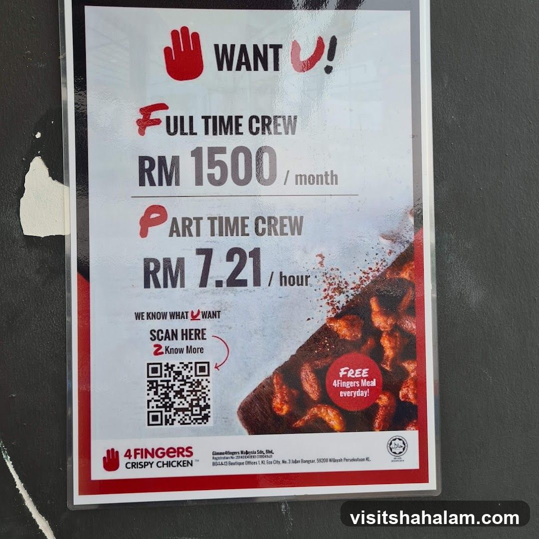 4Fingers Crispy Chicken Job Advertisement