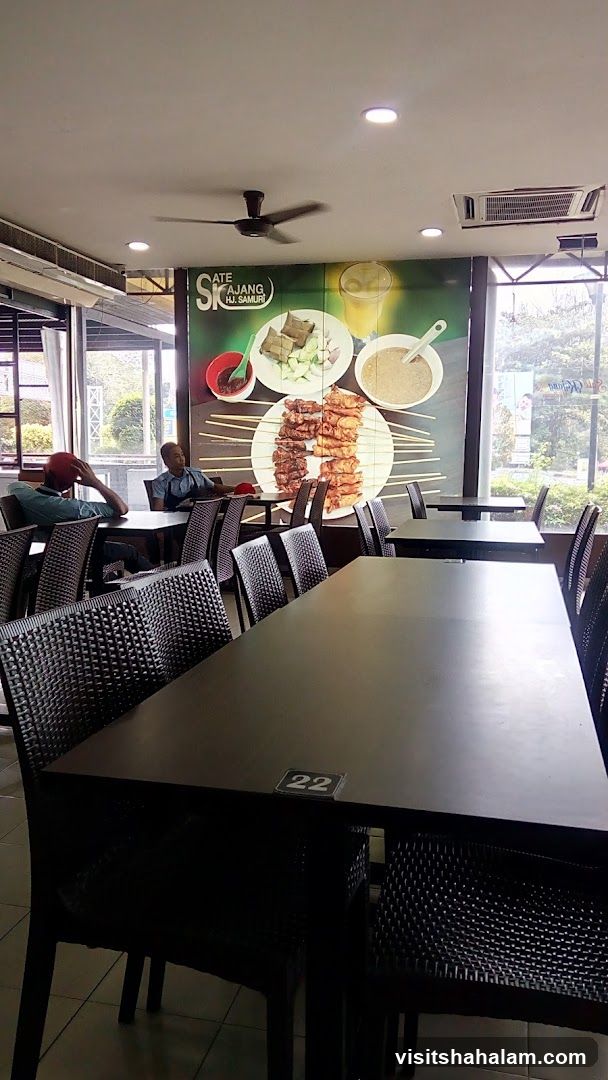 Restaurant Interior with Food Mural