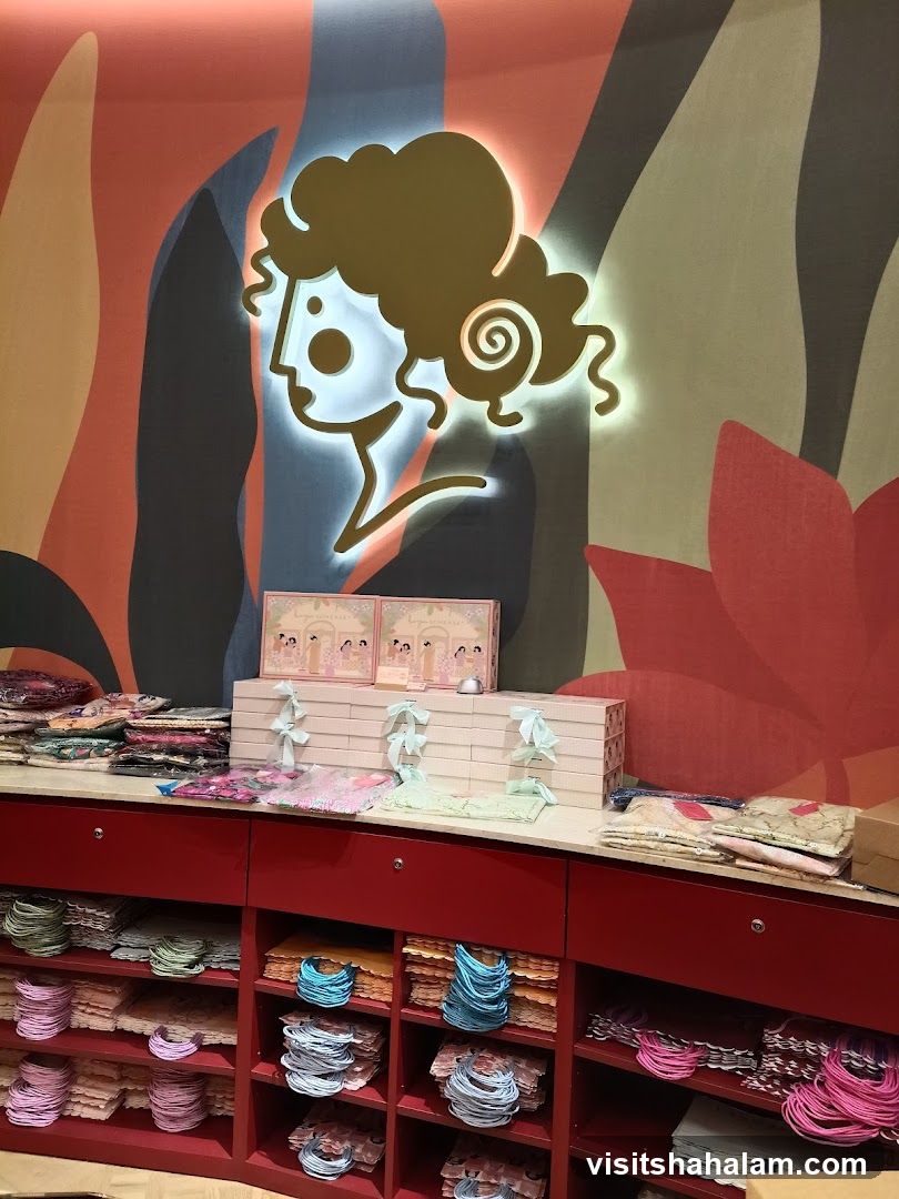 Store Display with Logo and Merchandise