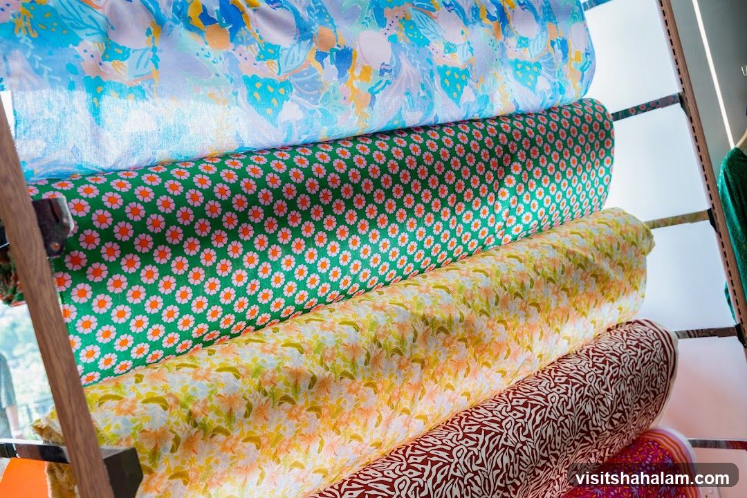Rolls of patterned fabric