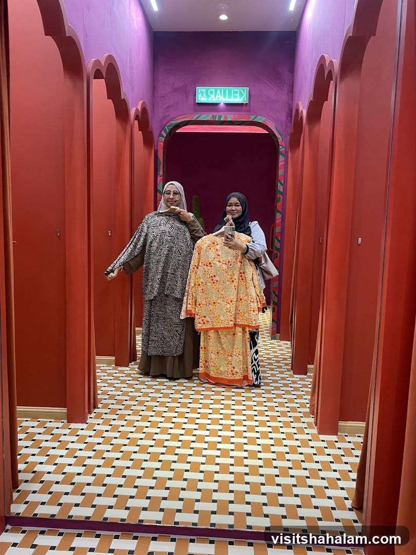 Two women in a fitting room