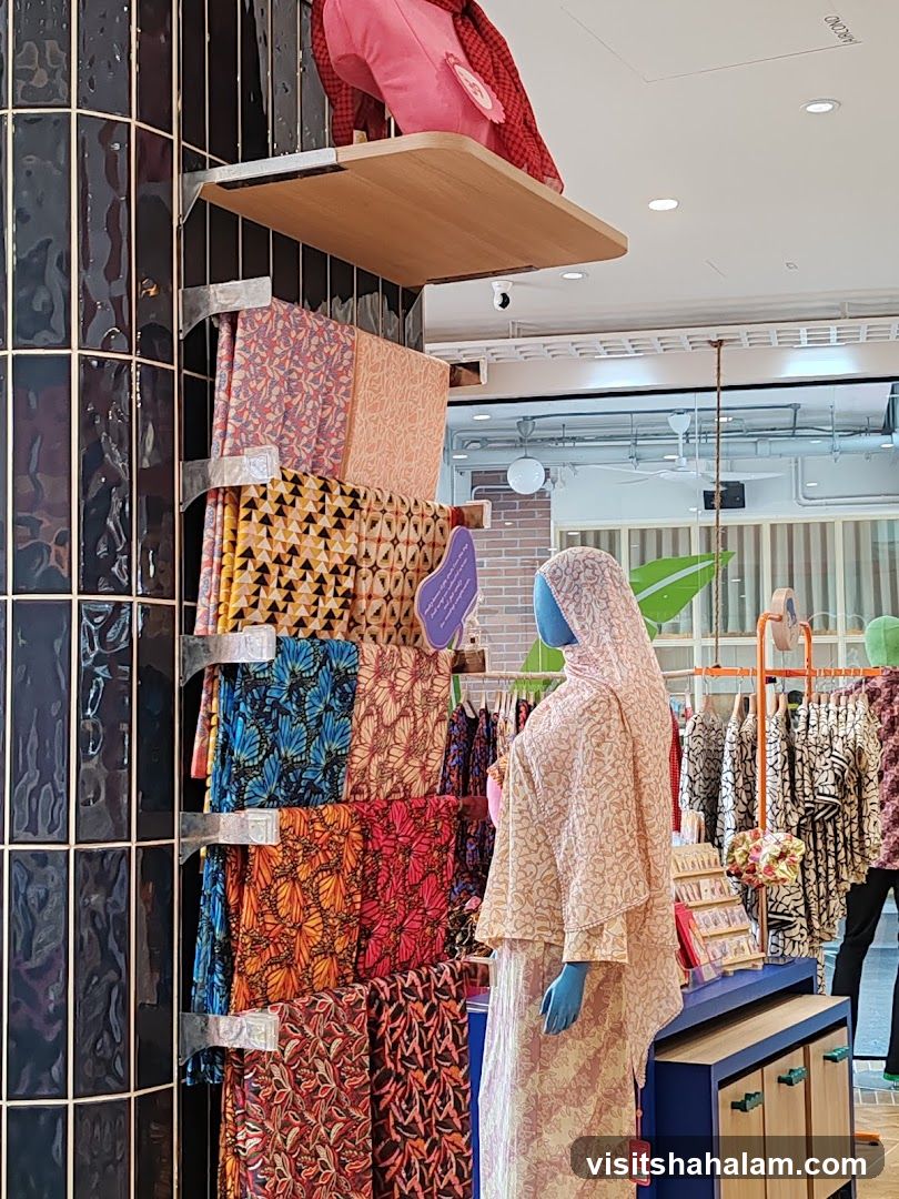 Textile Display with Mannequin