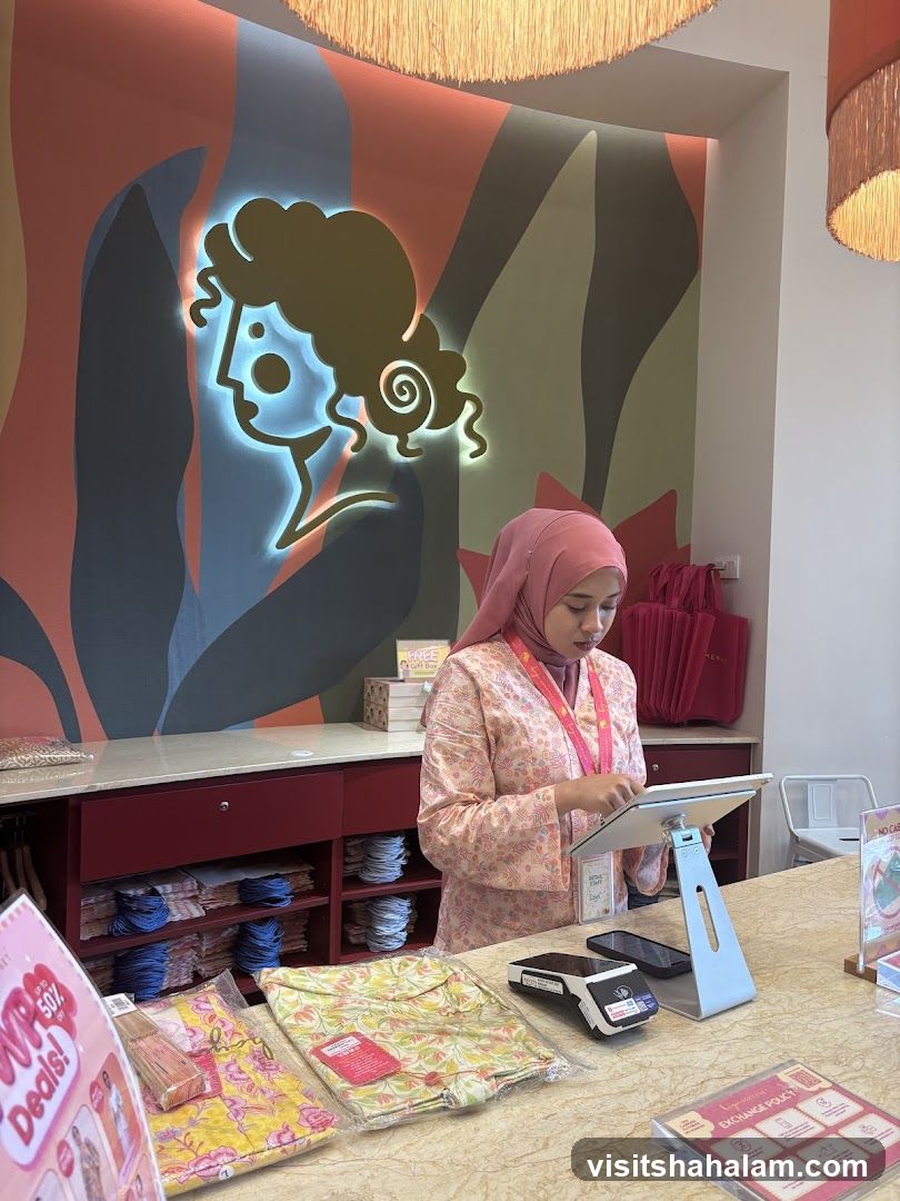 Retail Store Interior with Staff