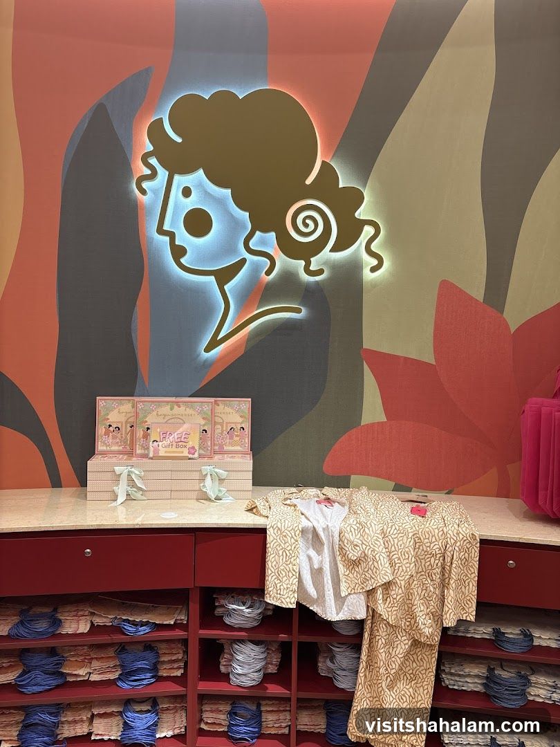 Store Display with Clothing and Gift Boxes