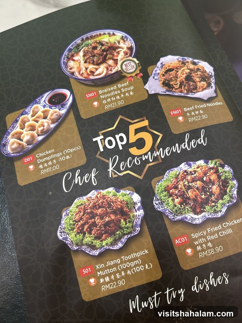 Top 5 Recommended Chef Must try dishes