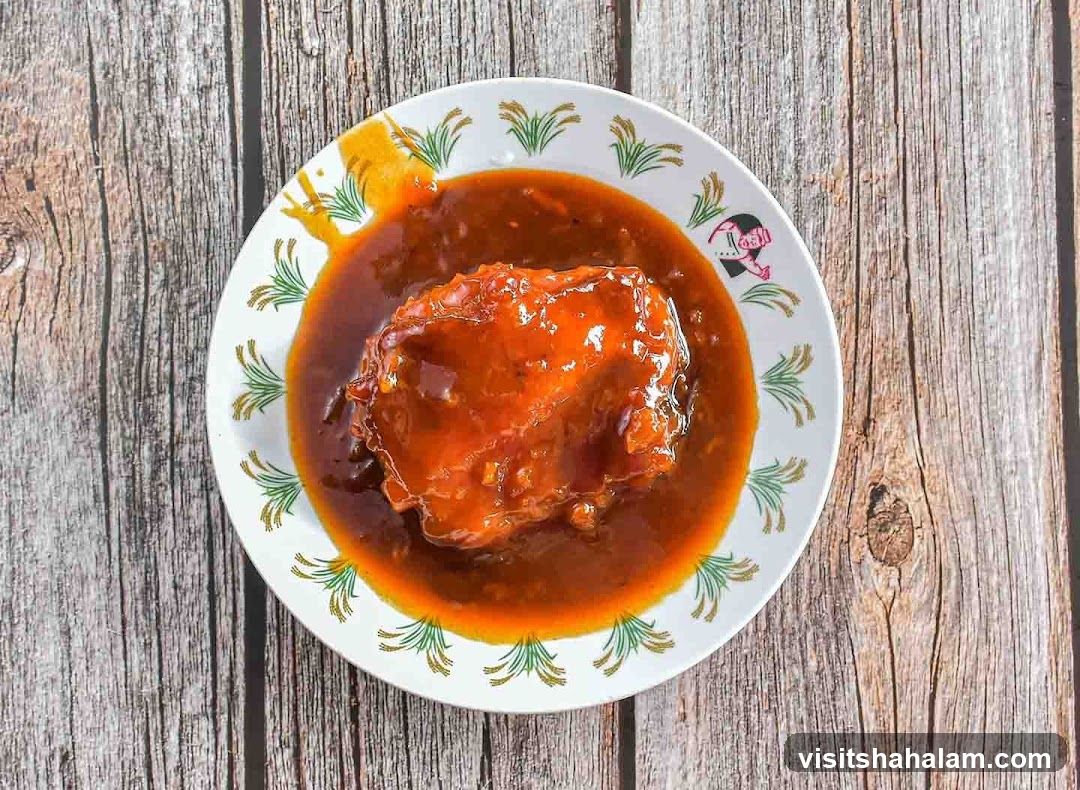 Braised Dish on a Plate