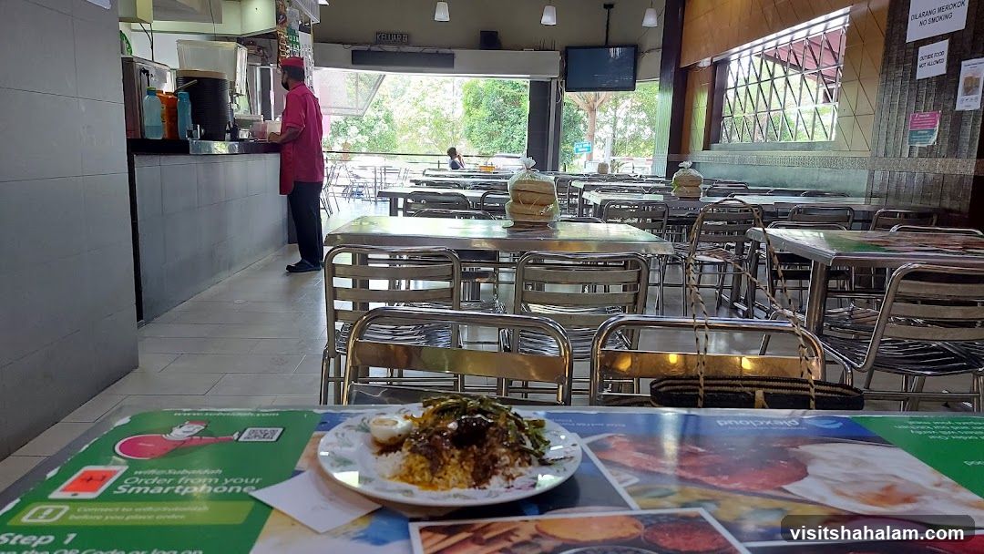 Restaurant Interior with Food